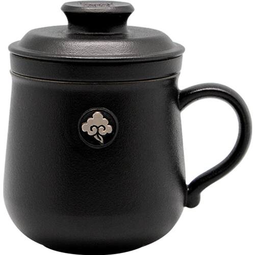 台湾陆宝茶具茶水分离杯高级杯子个人办公室泡茶杯云中锦书盖杯