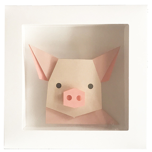 动物艺术创意拼贴画儿童diy盲盒材料包制作立体手工活动亲子幼儿