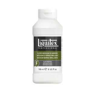 Liquitex丽唯特艺术家丙烯媒介胶质媒介237ML/效果媒介/液体媒介丙烯底料厚涂亮光亚光罩光剂塑型膏