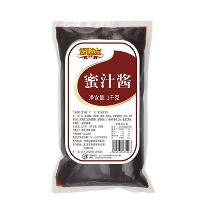 好酱友酱蜜汁酱1kg*12包烤肉拌饭