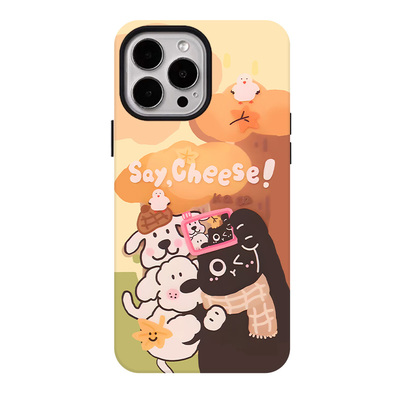 可爱自拍适用苹果17promax手机壳iphone16pro菲林磁吸支架个性华为P80小米15小众vivo防摔保护壳oppo快乐幸运