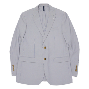 【泡泡纱】SCOFIELD男装24年春季新款休闲西服廓形条纹西装外套男