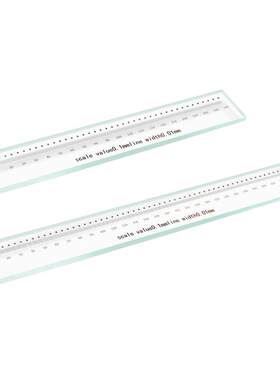 大凡光学 玻璃线纹尺0-600mm校正玻璃线纹尺光学定位高精度透明