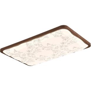 箭牌宋代美学客厅吸顶灯设计师款中古风繁花布艺卧室主灯护眼灯具