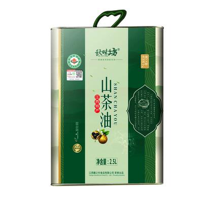秋味坊有机山茶油2.5L物理冷压榨