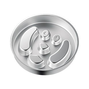 宠物304不锈钢慢食碗中大型犬防打翻缓食盆防噎狗碗慢食盆猫盆