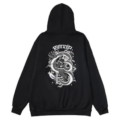 美国RIPNDIP龙刺绣情侣卫衣