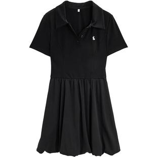 IEF/爱依服【微胖】大码女装2026夏季新款韩版简约休闲显瘦连衣裙