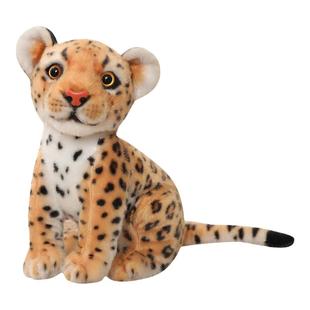 仿真小豹子毛绒玩具可爱雪豹猎豹玩偶花豹公仔儿童男孩礼物抱枕
