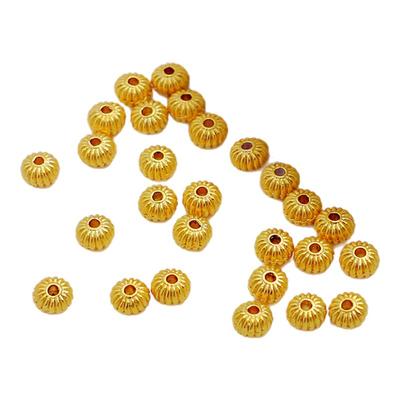 14k包金扁瓜珠车轮南瓜珠diy饰品