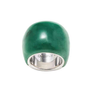 SUDROV素觉2025新品非洲翠珠宝玉石戒指女绿色宝石指环新年礼物