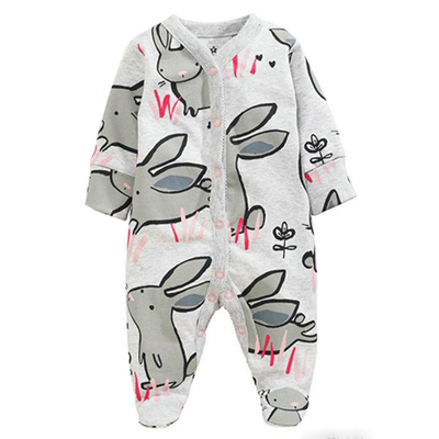 新生包脚幼童爬服全棉打底连体衣