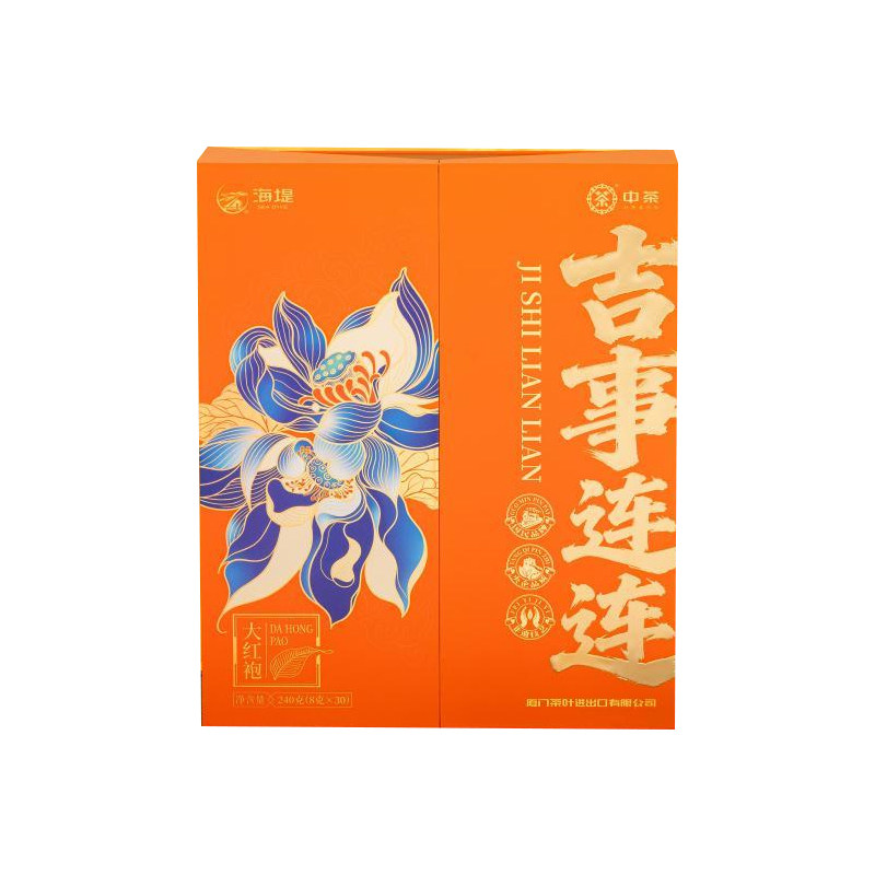 海堤茶新品吉事连连大红袍240克