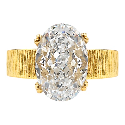 时髦个性拉丝彩钻款指环