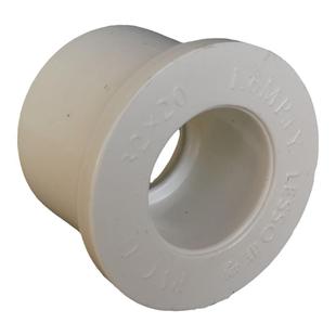 联塑PVC给水蓝白色变径圈25X20/40*32补心63*50/1寸变6分/4分补芯