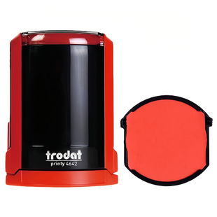 日印专营店trodat卓达印台6/4642海棉垫墨盒替换印台回墨印章印油盒得印翻转印章印台印泥铜章印台厂价包邮