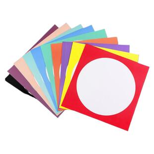 外方内圆形彩色卡纸儿童美术绘画纸边框镜片卡纸白色加厚圆形卡纸