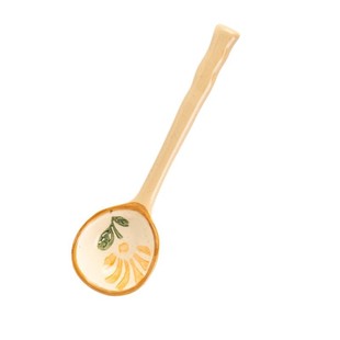 吉田社日式陶瓷勺子高颜值饭勺粗陶大汤勺家用喝汤小调羹吃播汤匙