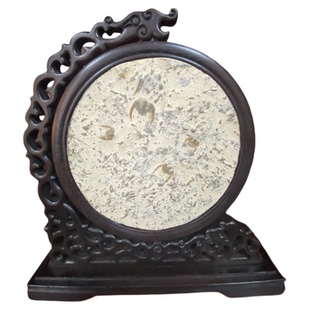 天然红木奇石新中式桌面高级摆件工艺品燕子石化石客厅装饰品包邮