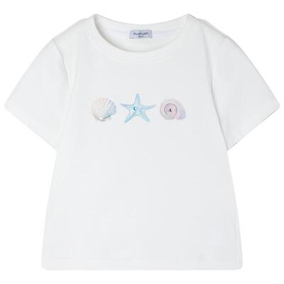 MUCMUKN【海岛拾星】莱赛尔凉感棉亲肤烫钻印花短袖T恤女童夏新