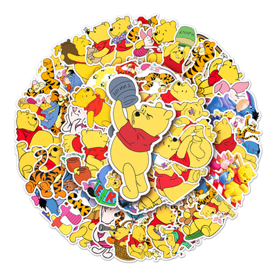 100张小熊维尼贴纸可爱防水装饰