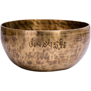 空铜满月颂钵尼泊尔手工钵音碗音疗冥想瑜伽静心铜钵钵盂摆件铜磬