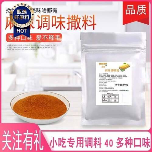 麻辣味烧烤调料烤肉蘸料老牌子铁板鱿鱼刷料油炸鸡排外撒粉调味料