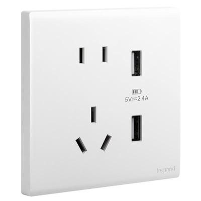 罗格朗开关插座无边框大面板