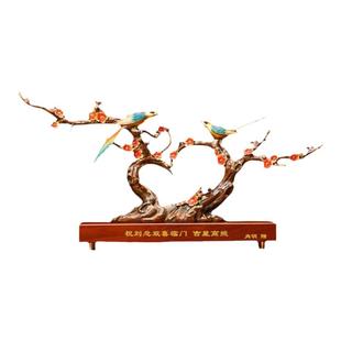 全铜双喜临门摆件乔迁新居新人结婚婚房婚庆送礼礼品客厅玄关装饰