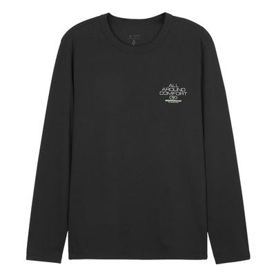 斯凯奇卫衣新款休闲舒适透气男针织圆领长袖T恤 L324M002/0018