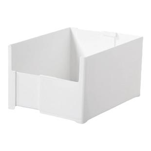 日式橱柜收纳盒前U形开口分类收纳篮直角设计并排储存省空间