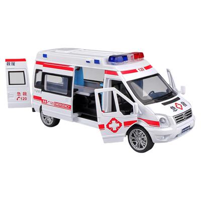 仿真急救车120玩具男孩合金