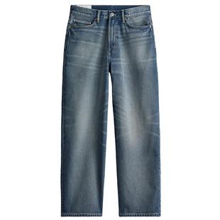 HM男装裤子冬季棉质宽松版牛仔裤1235448