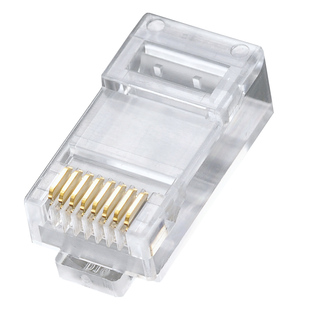 台湾东霖原装网络水晶头  超五类水晶头 电脑RJ45对接头 网线接头