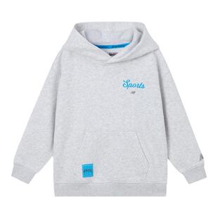 New Balance nb童装男女儿童新款加绒透气连帽运动卫衣ND7CE4E043