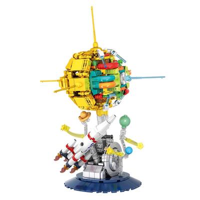 沃马积木东方红一号卫星航天玩具