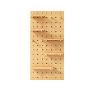 洞洞板入户玄关实木造型墙带配件专用挂钩挂钩厨房置物热水器遮挡