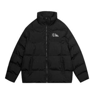 GOGOSOON冬季新款男装立领棉衣外套仿泼水刺绣街头宽松潮流棉服Q