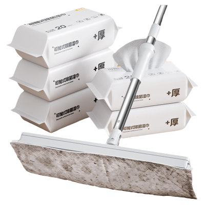 洁仕宝懒人免手洗一次性除尘拖把