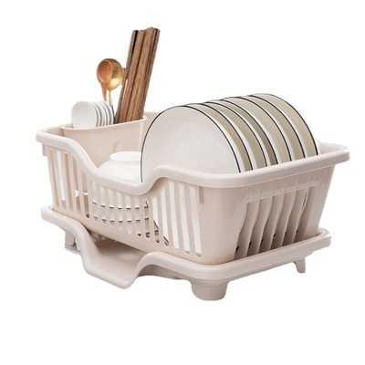 日式加厚型升级款碗碟自动沥水篮