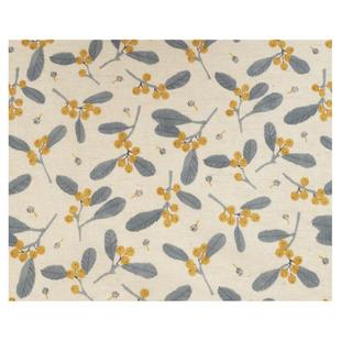 日本进口布料hokkoh棉麻面料连衣裙轻薄印染柔软衣服服装山花果实