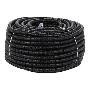 电线缠绕管黑色洗车水管充电桩电缆防咬线套液压油管螺旋保护套管