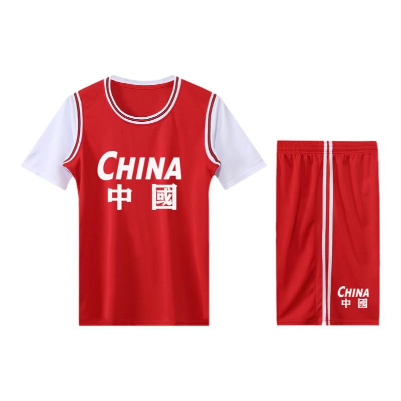 儿童篮球服套装男女童幼儿园学生表演服哪吒球衣运动训练队服定制