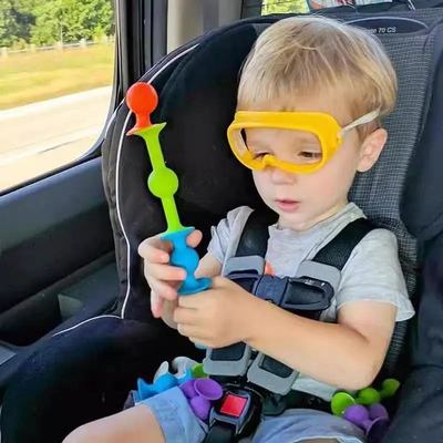 儿童宝宝长途旅行玩具出门吸吸乐百变拼搭哄娃飞机高铁带娃神器