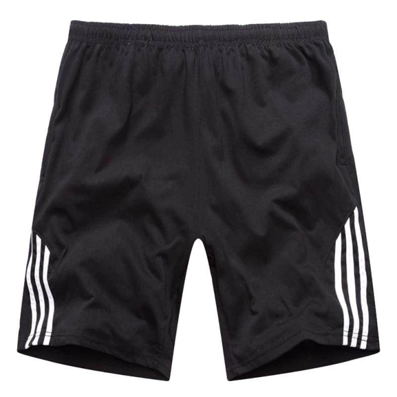 夏季运动短裤男宽松棉五分裤纯色休闲沙滩裤直筒加大码篮球裤潮流