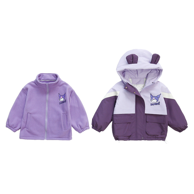 女童夹棉冲锋衣三合一