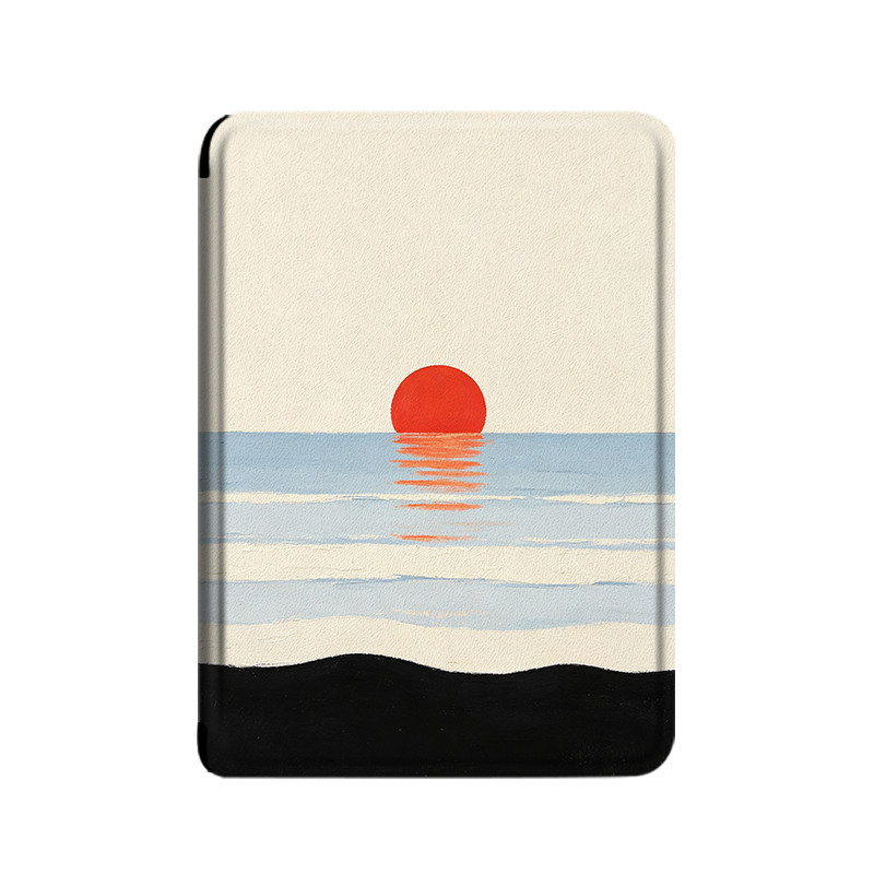 油画落日kindle电子书保护套