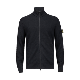 STONE ISLAND男经典徽标简约时尚拉链立领针织衫男士2026年新款XY