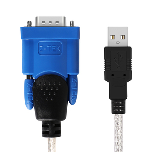z-tek力特usb转rs232c串口线db9针公com口转换器pl2303芯片ZE394C