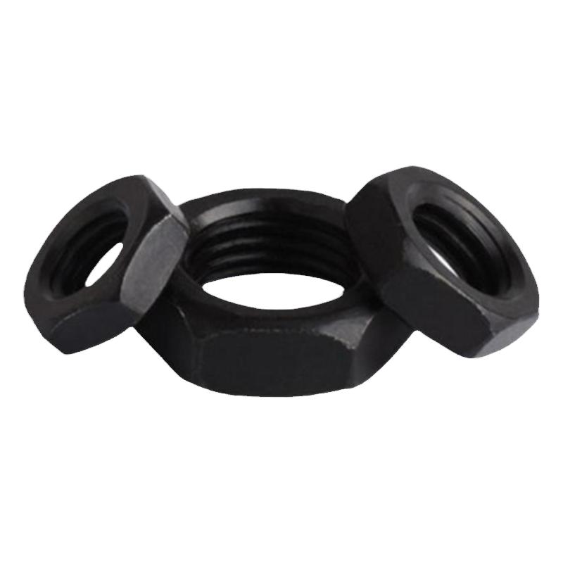 UNC英美制薄型扁六角螺母UNF细牙自锁紧灯饰镀锌螺丝帽1/4-1-3/4